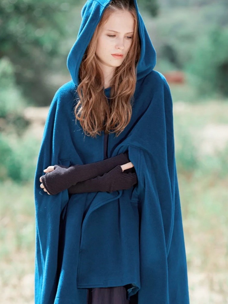 Hooded Cashmere Cape - Fully Lined — image 2 of 7